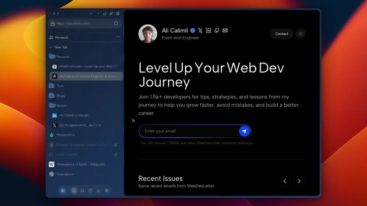 A browser that looks like yours.